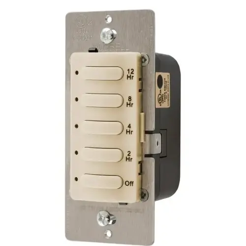 12 Hr 8.3 Amp 120/277 Volt Timer (Ivory)