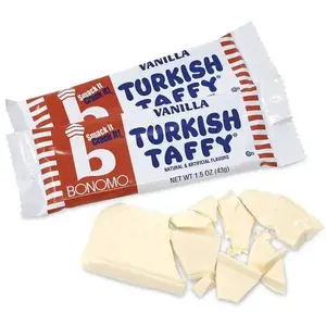Bonomo 753301 Turkish Taffy, Vanilla, 1.5 Oz Bars, 24/Box Delivered