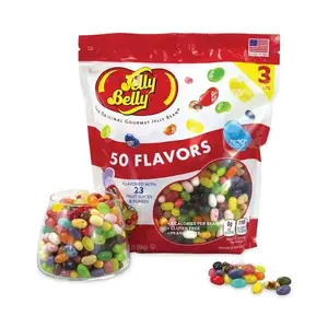 Jelly Belly Company 26546 50 Flavors Jelly Beans Assortment, 3 Lb Standup Bag