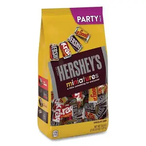 Hershey's 21458 Miniatures Variety Party Pack, Assorted Chocolates, 35.9 Oz Bag