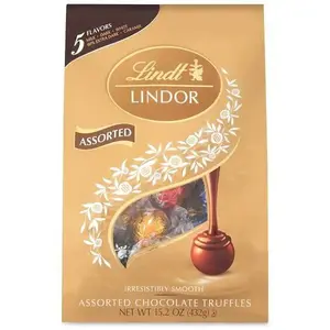 Lindt L002473 Lindor Assorted Truffles Platinum Bag, 15 Oz, 36 Pieces