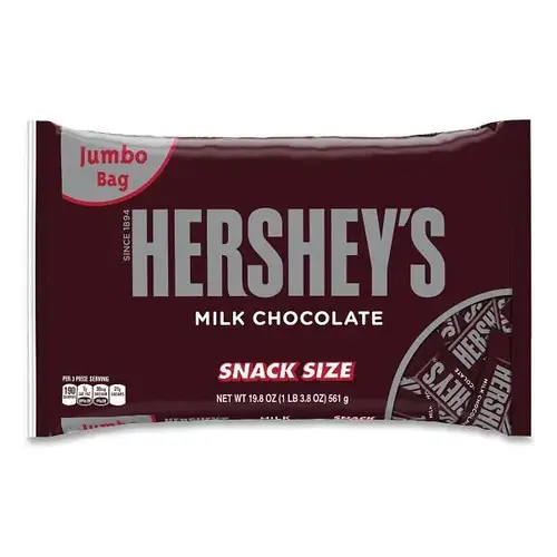 Snack Size Bars, Milk Chocolate, 19.8 Oz Bag