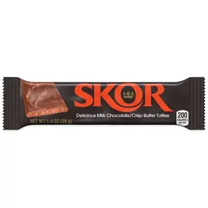 Skor 37105 Candy Bar, 1.4 Oz Bar, 18/Box