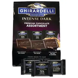 GHIRARDELLI 31534 Intense Dark Chocolate Premium Collection, 15.01 Oz Bag