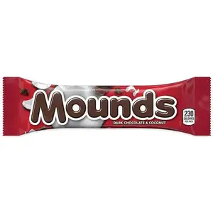 Mounds 310 Candy Bar, Coconut And Dark Chocolate 1.75 Oz, 36 Count