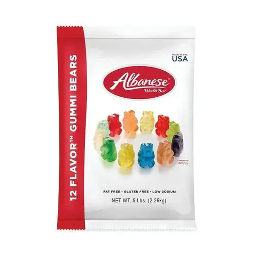 Gummi Bears, 5 Lb Pouch, Assorted Flavors