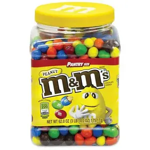 M&M's 53321 Milk Chocolate Peanut Candies, 62 Oz Tub