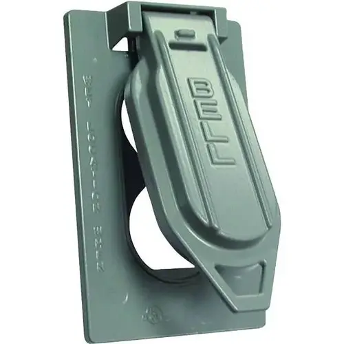 Duplex Weatherproof Cover, 1-Gang, Gray