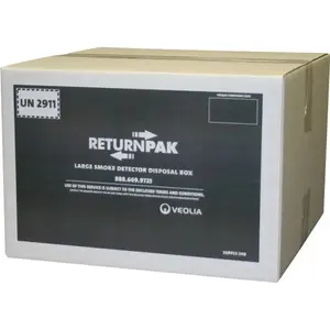 Veolia SUPPLY-349 Smoke Detector Disposal Box, For 54 Smoke Detectors, Large