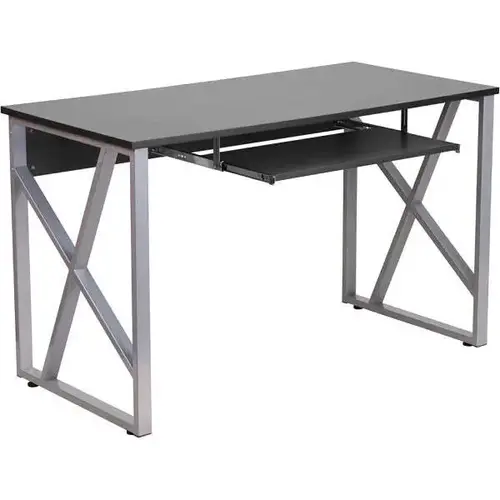 Carnegy Avenue NAN-WK-004-GG 47.3 In. Rectangular Black Computer Desks ...