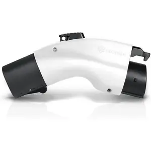 Lectron TeslaJ1772Wht48AUSA Tesla To J1772 Charge Adapter Max 48 Amp 250v High Powered Cntr White