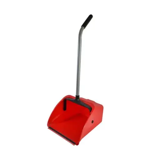 Jumbo Upright Lobby Dust Pan Ergonomic Handle, Red Jumbo Upright Lobby Dust Pan Ergonomic Handle, Red