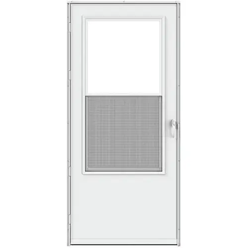 Life-Core Composite Surface Single-Vent Storm Door, 36" X 80", White