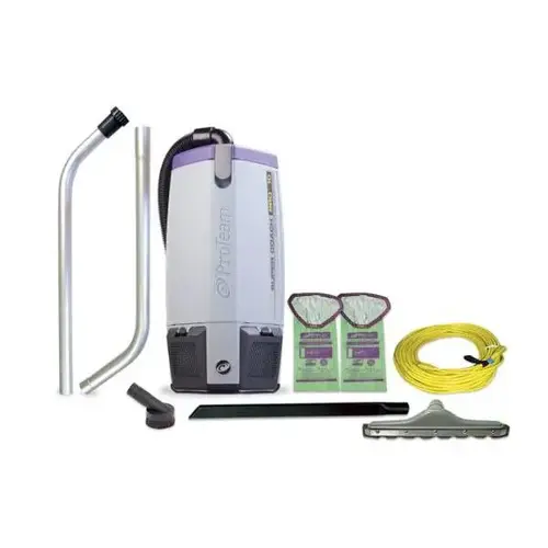 Super Coach Pro 10 120 Volt 10 Quart Backpack Vacuum W/ Hard Surface Flooring Kit And Felt Brush Tool