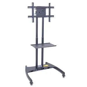 H. Wilson FP2500 Flat-Panel Mobile Tv Stand Up To 60 In W/ Mount Tv