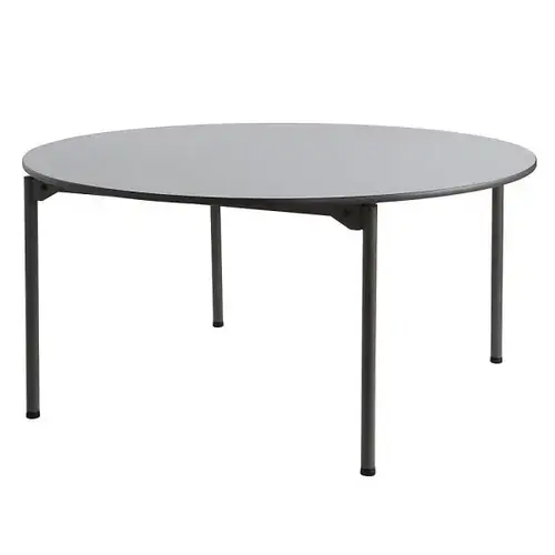 Maxx Legroom Gray/Black Wood Folding Table