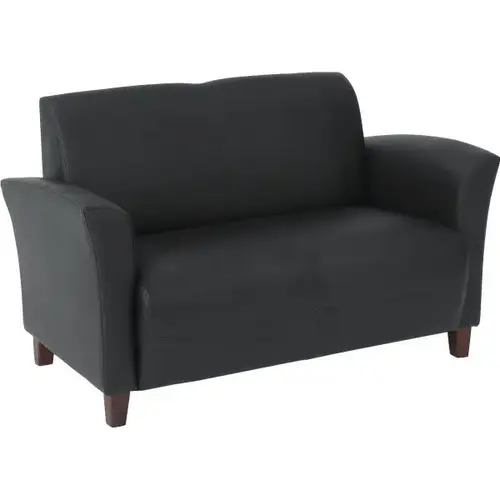 Furniture Breeze - Black Eco Leather Loveseat