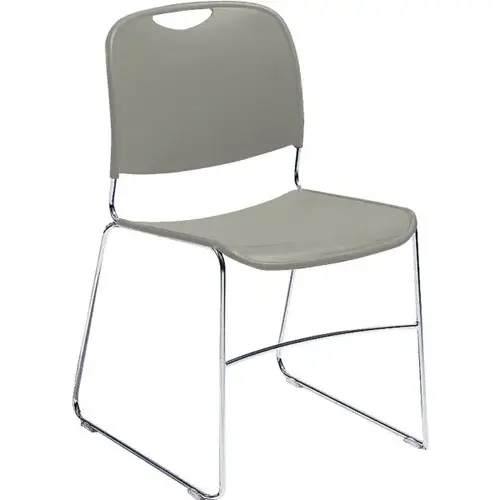 Ultra Compact Plastic Stack Chair Grey