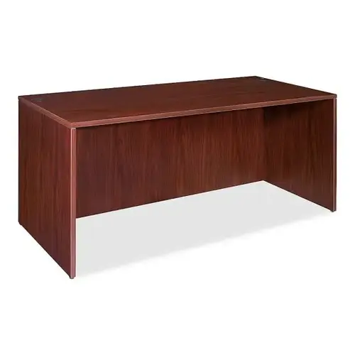 Rectangular Shell Desk, Mohagany 60"W X 30"D X 29-1/2"H