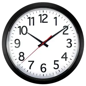 Realspace ODX970 Black Quartz Wall Clock