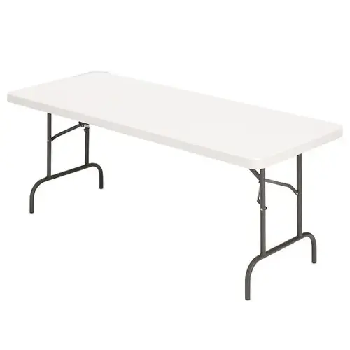 Molded Plastic Top Folding Table 8 ft W Molded Plastic Top Folding Table 8 ft W