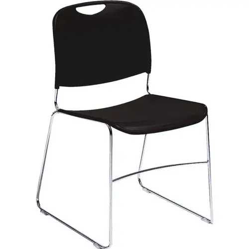 Ultra Compact Plastic Stack Chair Black Ultra Compact Plastic Stack Chair Black