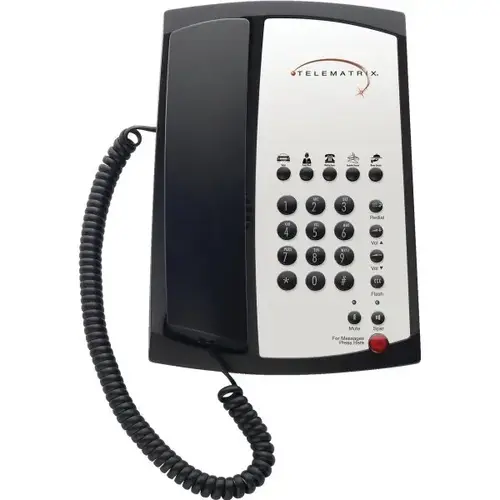 Single Line Corded Speakerphone With Five Guest Service Keys Black Single Line Corded Speakerphone With Five Guest Service Keys Black