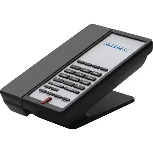 Single Line Cordless Speakerphone With Four Guest Service Keys Black