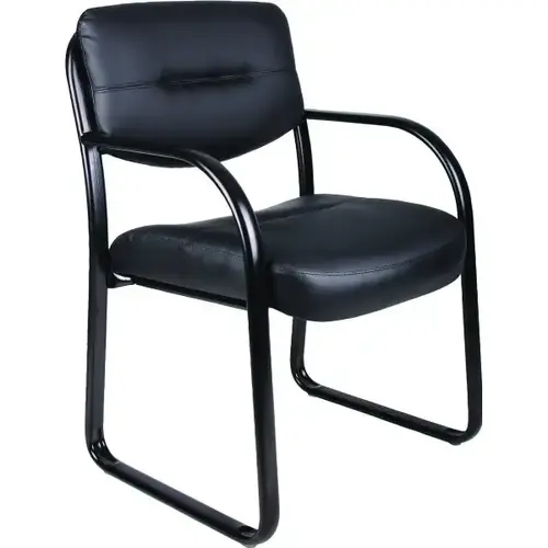 Leatherplus Executive Chair With Lumbar Support, Black