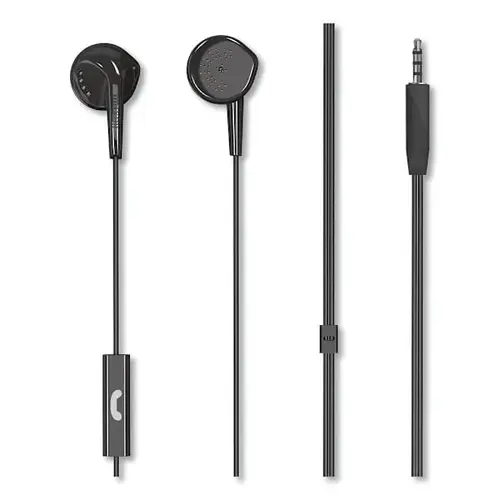 Eb95 Wired Earbuds With Mic, Black