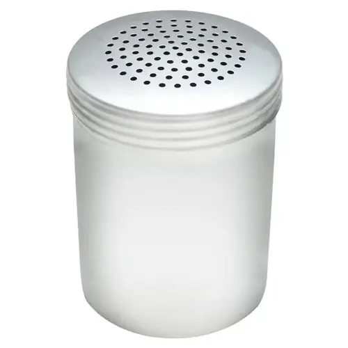 Aluminum Metal Lid 10 Oz Dredge Without Handle Aluminum Metal Lid 10 Oz Dredge Without Handle