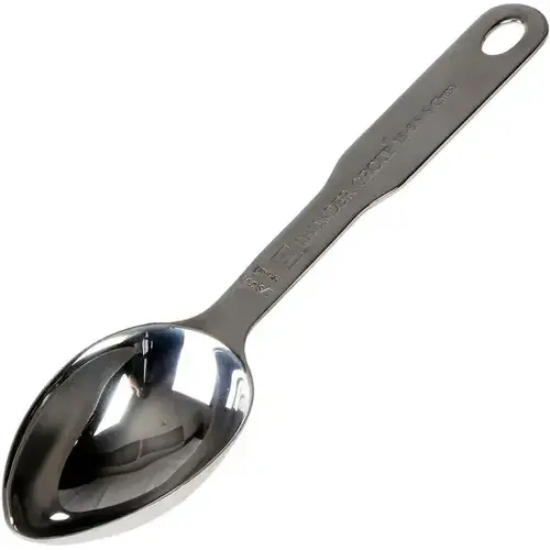 Stainless Steel Heavy-Duty Oval 1/8-Cup Measuring Scoop Stainless Steel Heavy-Duty Oval 1/8-Cup Measuring Scoop