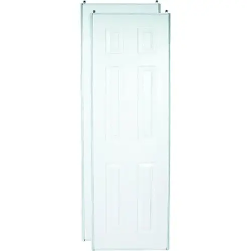 72" X 80" 6-Panel White Closet Bypass Door, 106 Series