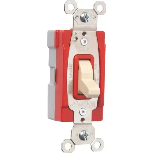 20 Amp 1-Pole Toggle Switch (Ivory)