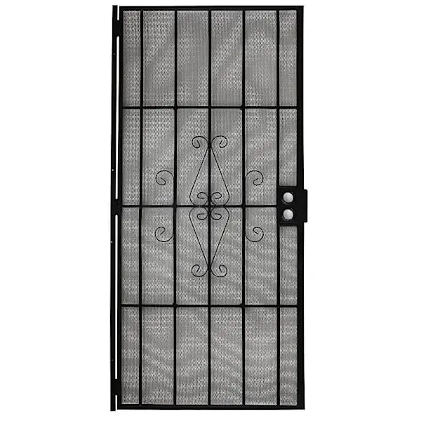 GENERIC PRIVATE BRAND 36 X 80 In Steel Security Door (Black) MAGNUM36BLK