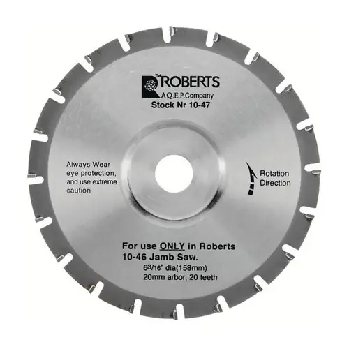 6-3/16 In. 36-Tooth Carbide Tip Saw Blade For 10-55 Jamb Saw, #10-47-2