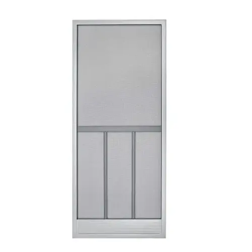 36 X 79 - 80 In Steel Hinged Screen Door Bravo (Gray)