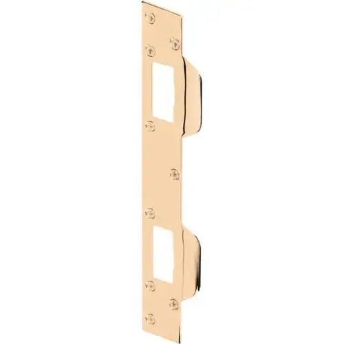 Door Srk, 5-1/2in To 6in Hole Centers, Steel, Brass Door Srk, 5-1/2in To 6in Hole Centers, Steel, Brass