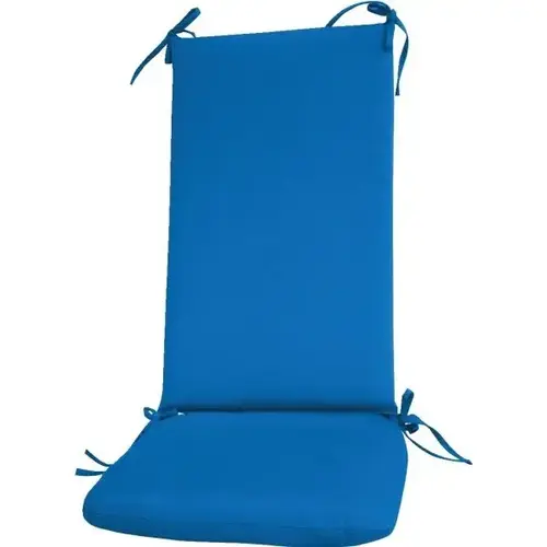 Custom 2-Piece Rocker Cushion In Sunbrella Pacific Blue Custom 2-Piece Rocker Cushion In Sunbrella Pacific Blue