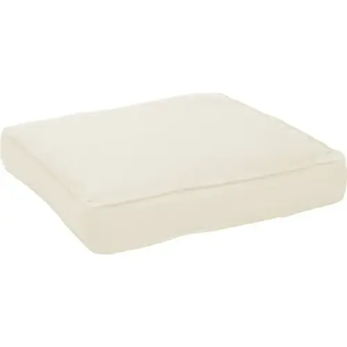 Custom Cushion Box Welt Seat Cushion In Sunbrella Natural