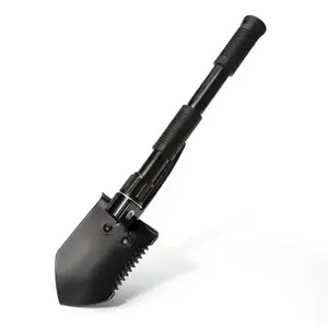 Boundary 41914 Folding Steel Shovel Multi-Function Serrated Edge