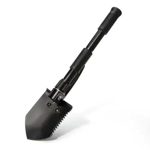 Folding Steel Shovel Multi-Function Serrated Edge