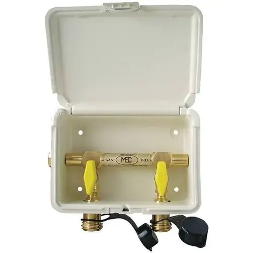 Dual Gas Outlet Ivory Box