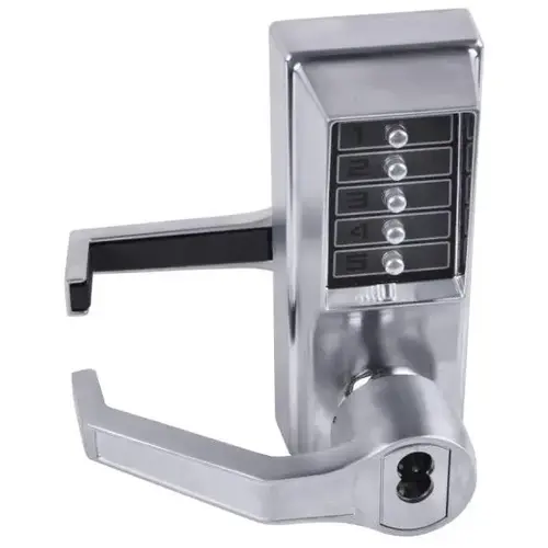 Cylindrical Lever Lock, 2-3/4 Backset, 3/4 Throw Latch, Satin Chrome Cylindrical Lever Lock, 2-3/4 Backset, 3/4 Throw Latch, Satin Chrome