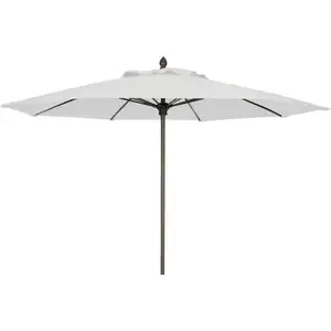 Fiberbuilt Umbrellas 9LUCAYA-CH-4604 9 ft Lucaya Wind Resistant Patio Umbrella, Natural White