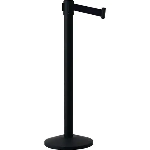 Queueway Stanchion, Black Powder Coat With Black Tape Queueway Stanchion, Black Powder Coat With Black Tape