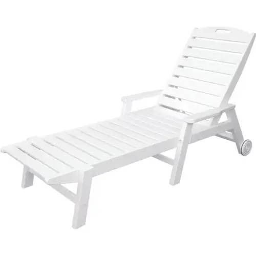 Nautical Chaise Lounge White