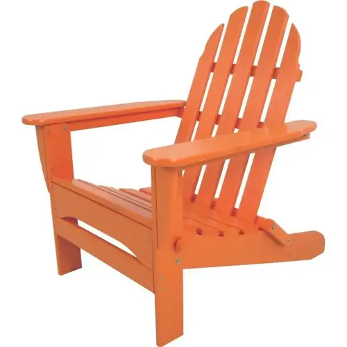 Classic Folding Adirondack In Tangerine Classic Folding Adirondack In Tangerine