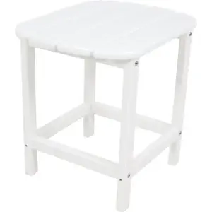 Polywood SBT18WH South Beach Side Table White