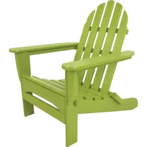 Polywood AD5030LI Classic Folding Adirondack In Lime